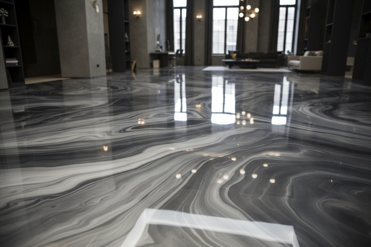 metallic epoxy flooring